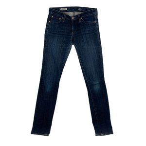 AG Adriano Goldschmied Jeans Women's 26R Blue The Stilt Cigarette Leg Denim
